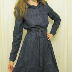 Gap Jean Shirt Dress Button Down